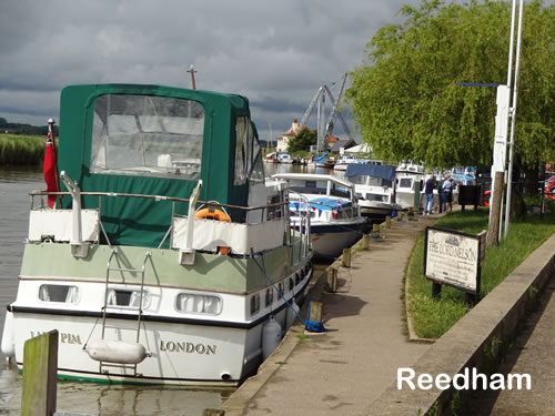 The moorings at Reedham Quayside